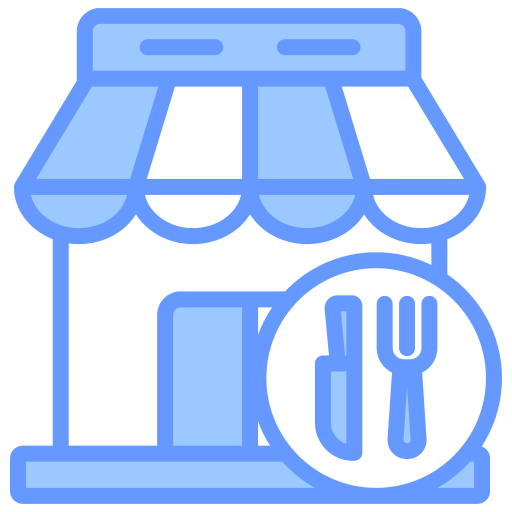 zona de comidas icono gratis