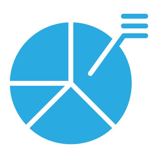 gráfico circular icono gratis