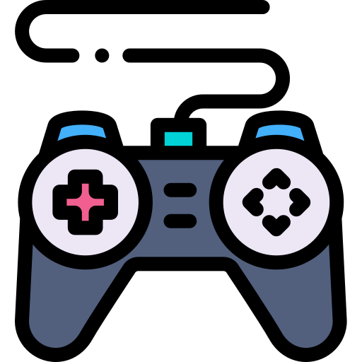 Gamepad Detailed Rounded Lineal color icon