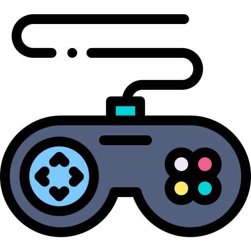 Game controller Detailed Rounded Lineal color icon