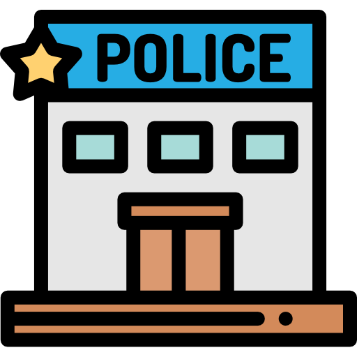 estación de policía icono gratis