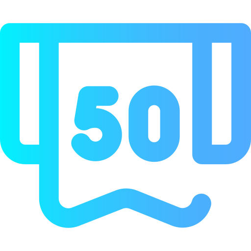 50 aniversario icono gratis