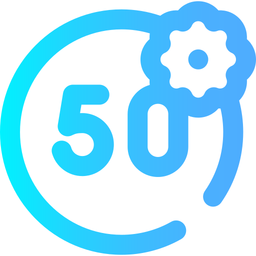 50 aniversario icono gratis