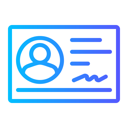 Identification card - Free user icons