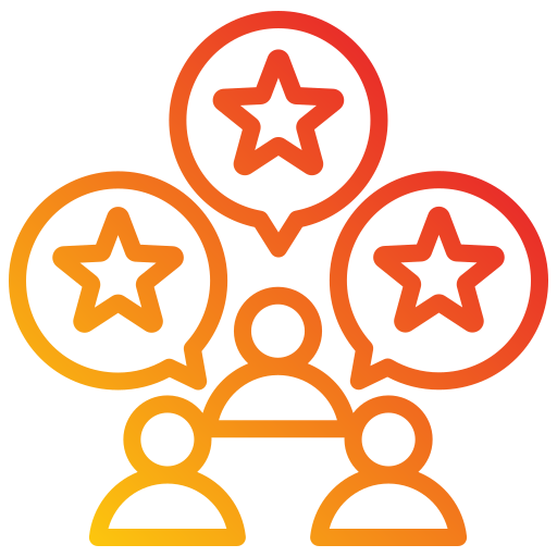 opinión del cliente icono gratis