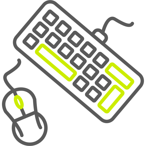 Keyboard and mouse free icon