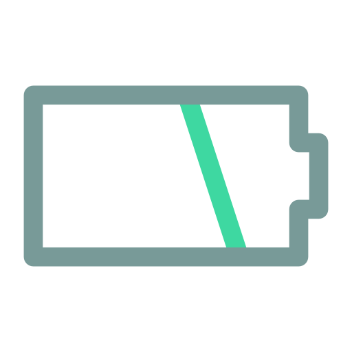 Battery free icon Battery free icon
