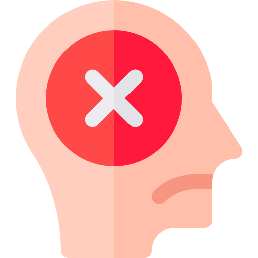 negatividad icono gratis