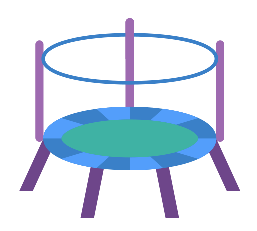 trampolín icono gratis