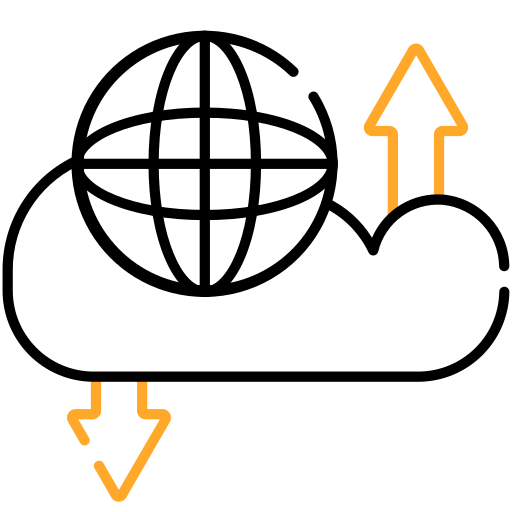 almacenamiento en la nube icono gratis