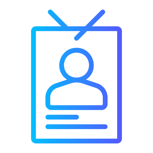 Удостоверение личности бесплатно иконка