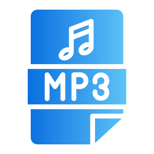 formato mp3 icono gratis