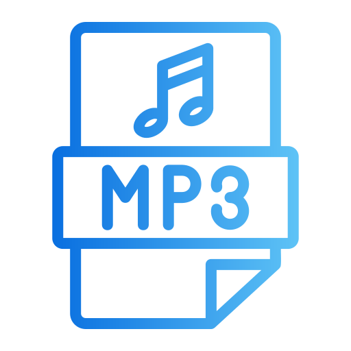 formato mp3 icono gratis