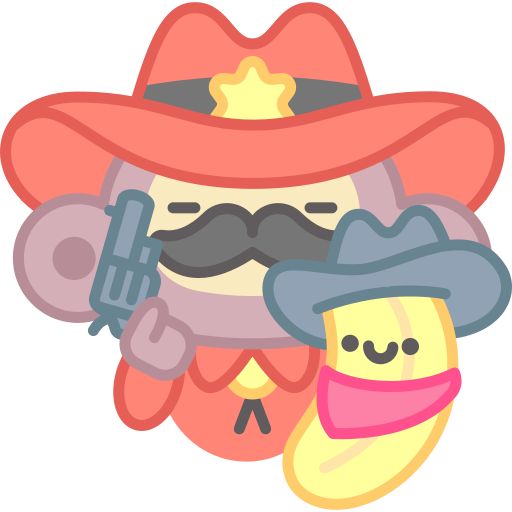 Cowboy free sticker