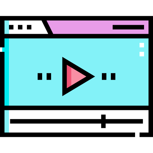 reproductor de video icono gratis