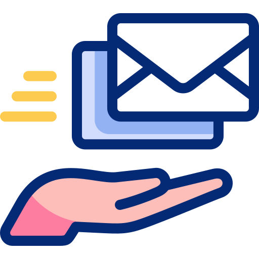 Mail delivery Free shipping and delivery icons