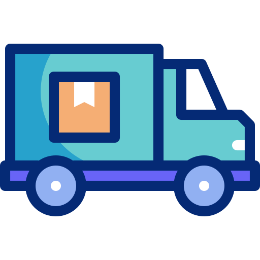 Delivery truck - Free shipping and delivery icons