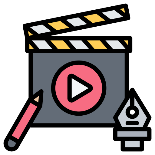 edición de video icono gratis