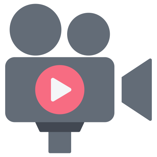 grabación de vídeo icono gratis