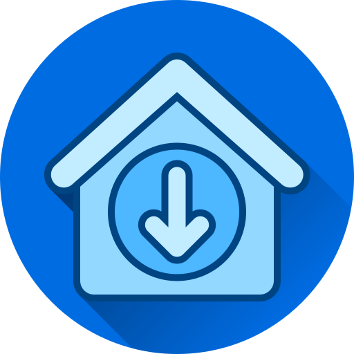 아래쪽 화살표 무료 아이콘