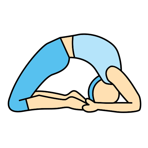 posición de yoga icono gratis