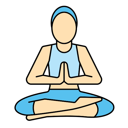 posture de yoga Icône gratuit