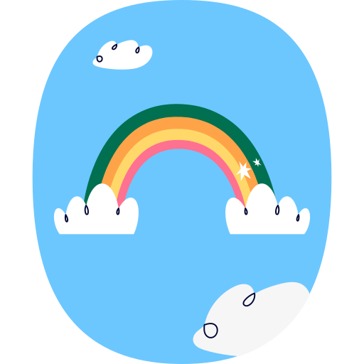 Rainbow free sticker Rainbow free sticker