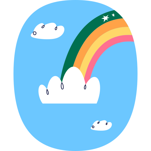 Rainbow free sticker Rainbow free sticker