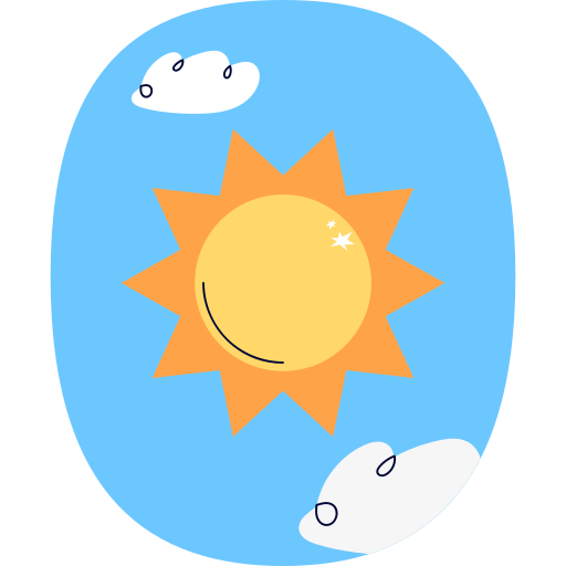 Sun Stickers - Free weather Stickers