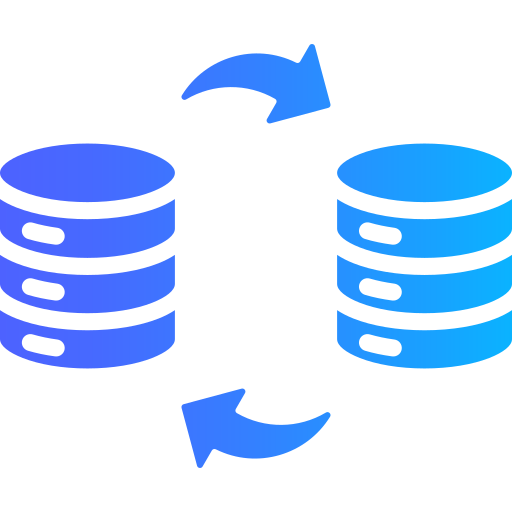 migración de datos icono gratis