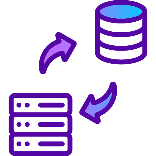 transformación de datos icono gratis