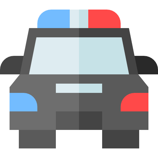 coche de policía icono gratis