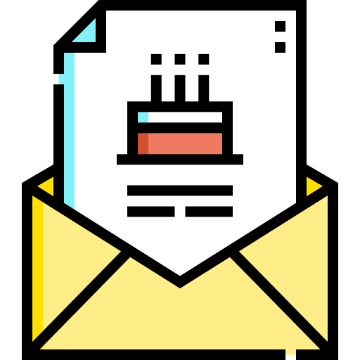 invitación icono gratis