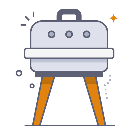 Гриль-барбекю бесплатно иконка