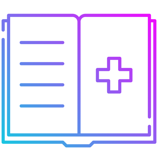 livro médico grátis ícone