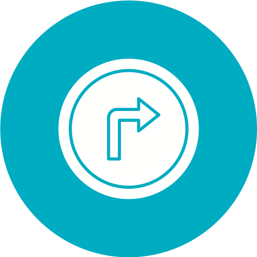 rechtskurve kostenlos Icon rechtskurve kostenlos Icon