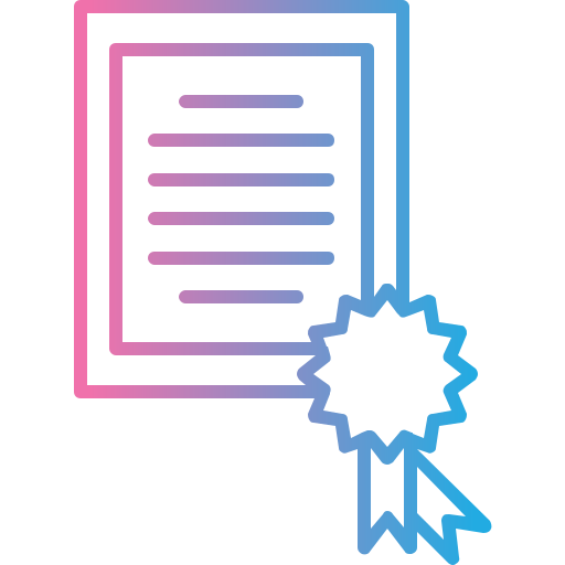 certificado icono gratis