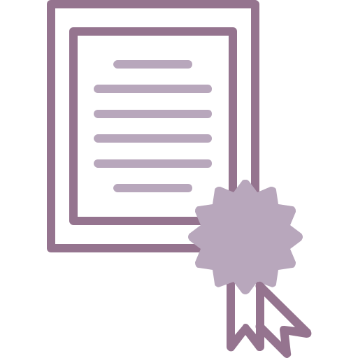 certificado icono gratis