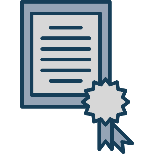 certificado icono gratis