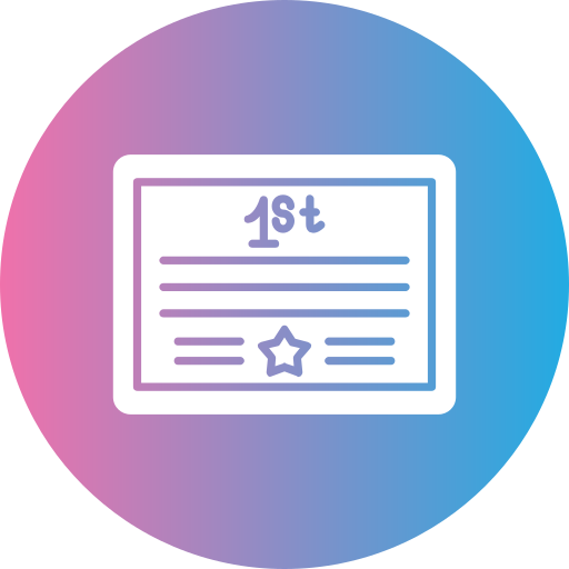 certificado icono gratis