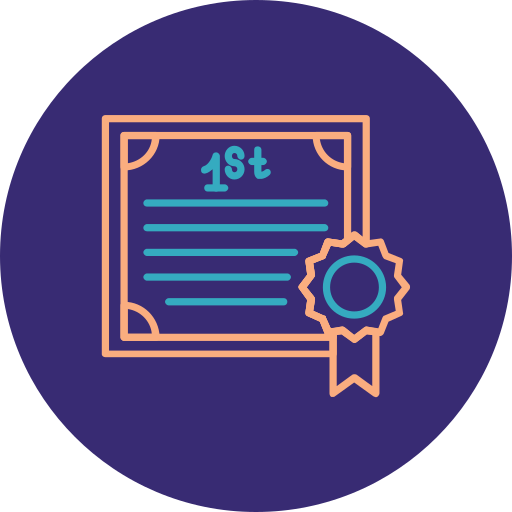 certificado grátis ícone