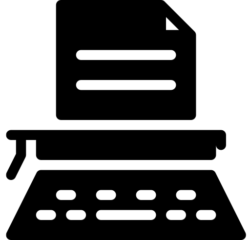 Typewriter free icon
