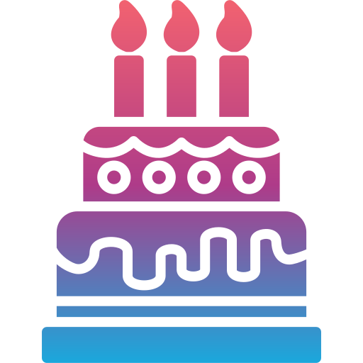 pastel de cumpleaños icono gratis