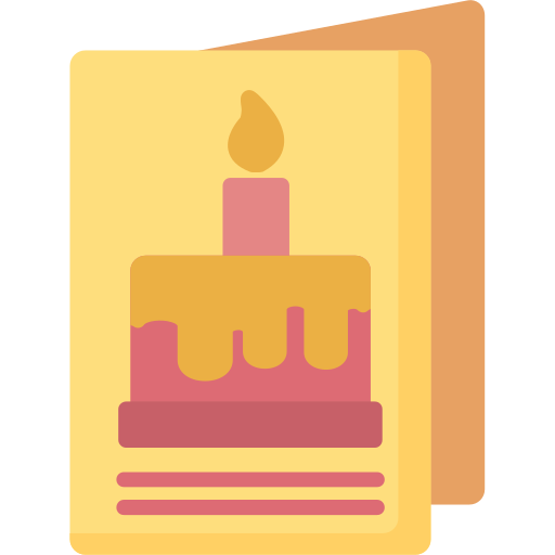 tarjeta de cumpleaños icono gratis