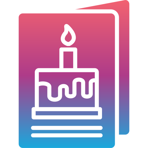 tarjeta de cumpleaños icono gratis