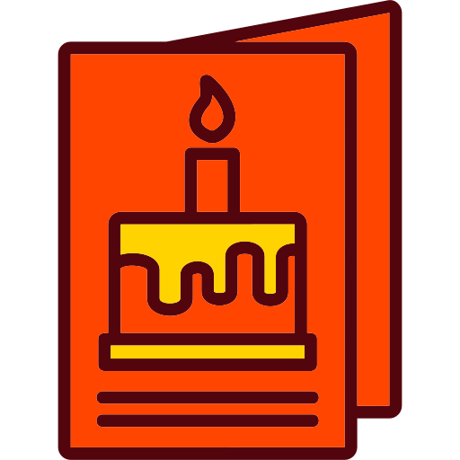 tarjeta de cumpleaños icono gratis