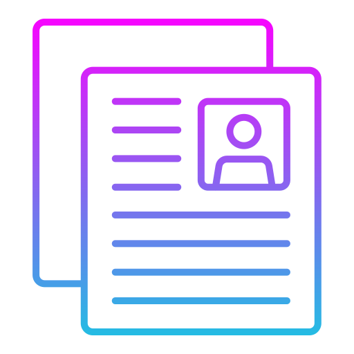 currículum vitae icono gratis