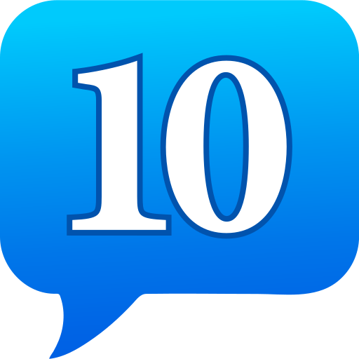 numero 10 icono gratis