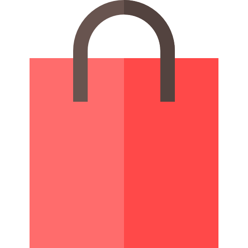 Shopping bag Basic Straight Flat icon