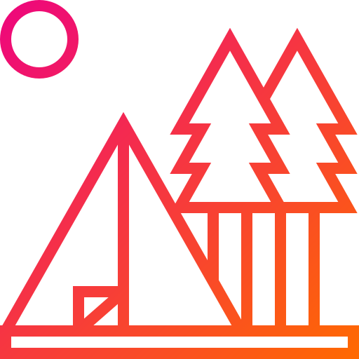 acampar icono gratis